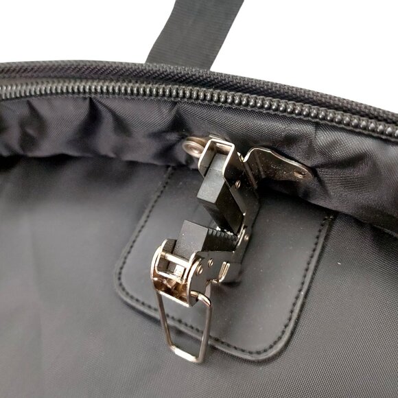 WallyBags Tri-Fold Garment Bag Shoulder Strap Multiple Accessory Pockets Black - Picture 6 of 16